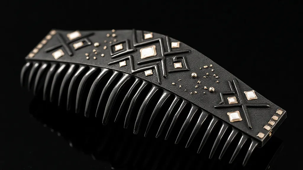 Art Deco hair comb