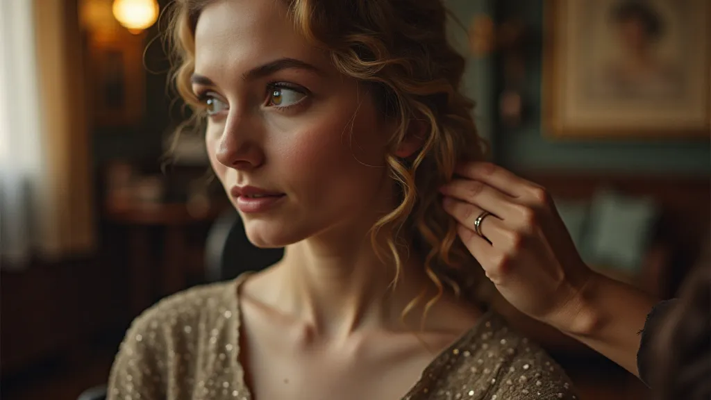 Vintage hair salon scene