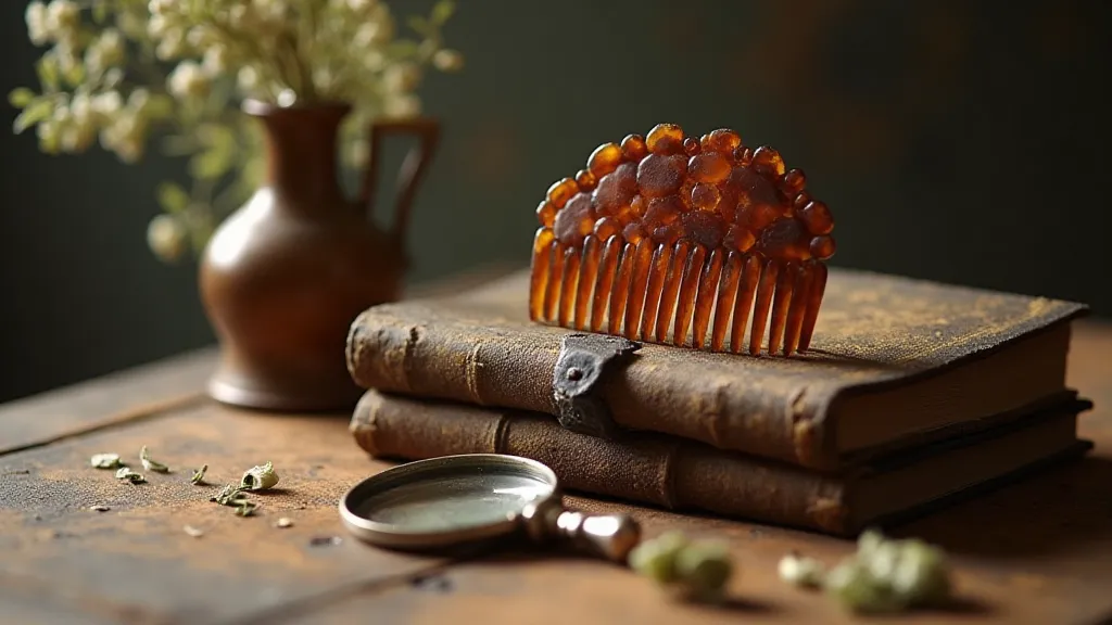 Vintage tortoiseshell hair comb arrangement