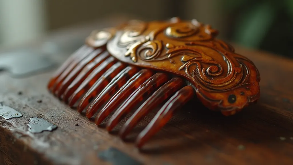 Vintage Tortoiseshell Hair Comb