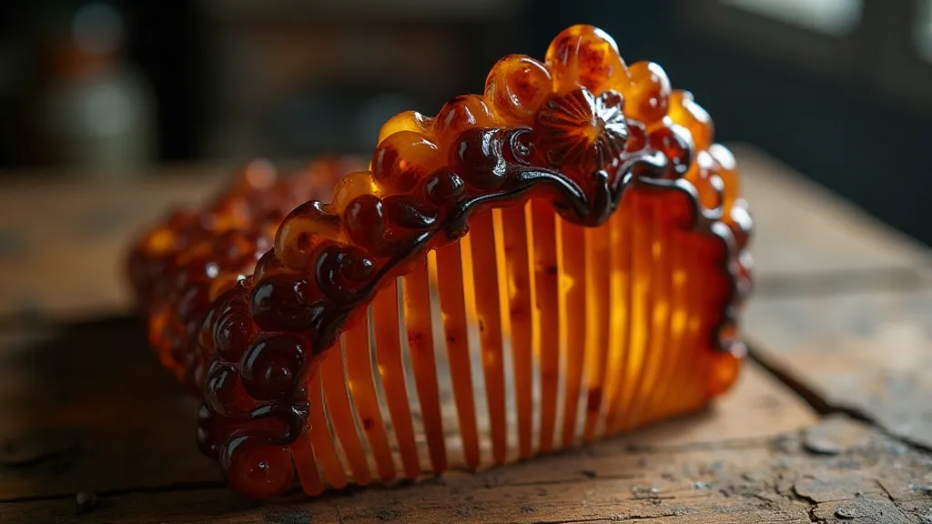 Victorian tortoiseshell hair comb