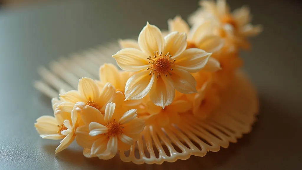 Vintage celluloid hair comb from the 1920s