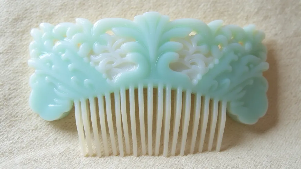 Vintage Celluloid Hair Comb