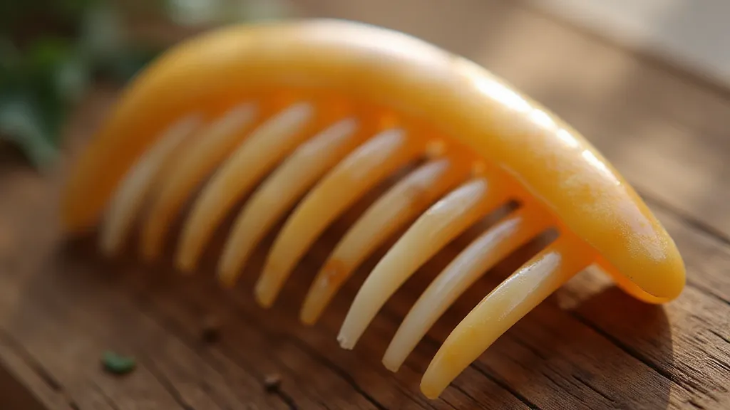 Vintage horn hair comb